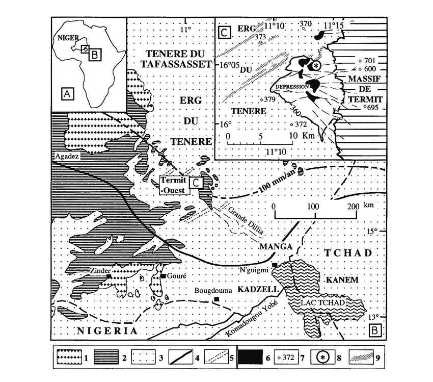 Géographie et géologie du Niger oriental